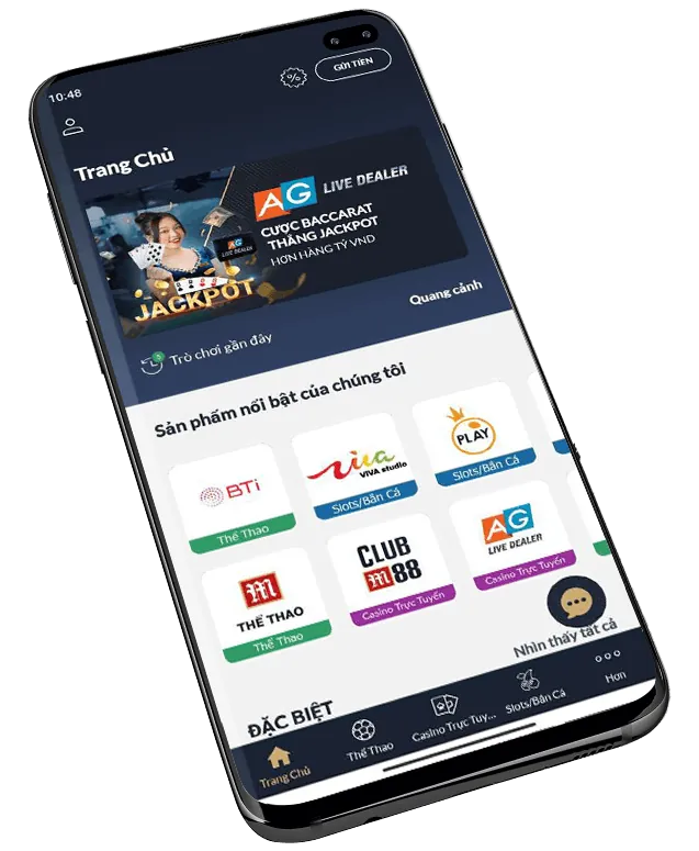 Đa dạng trò chơi cá cược như thể thao, casino, slot